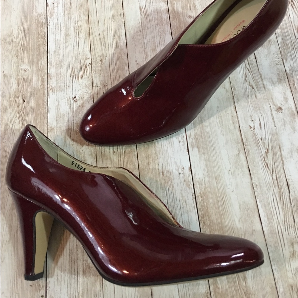 RARE Woods WU Winter 6 Candy Apple Red Ankle Boots